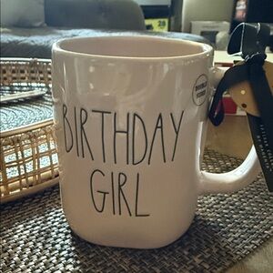 Rae Dunn double sided 'Birthday Girl' Mug
